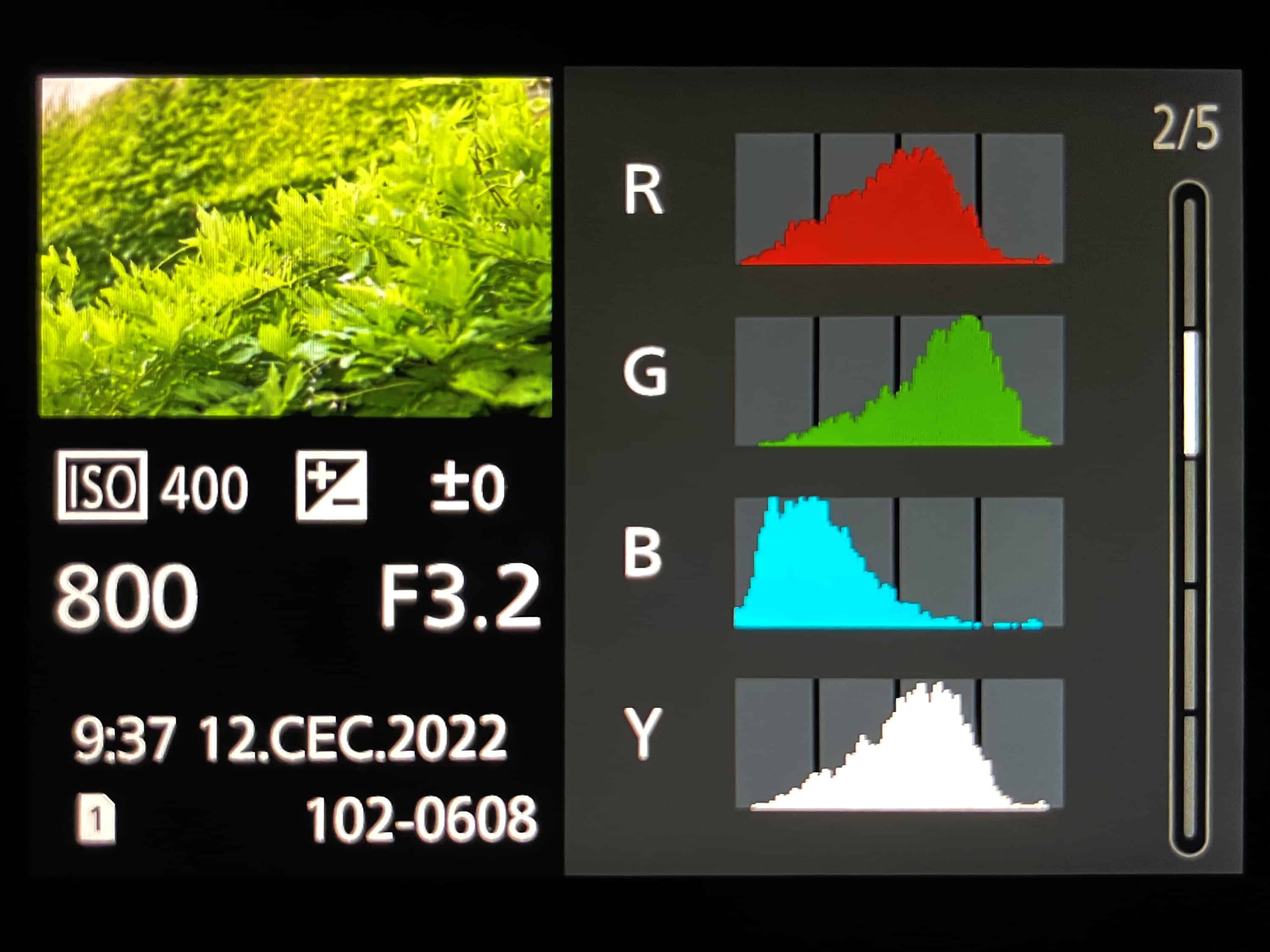 histogram camera