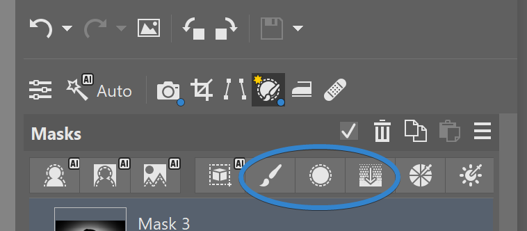 AI masks in Zoner Studio: Local adjustments tools